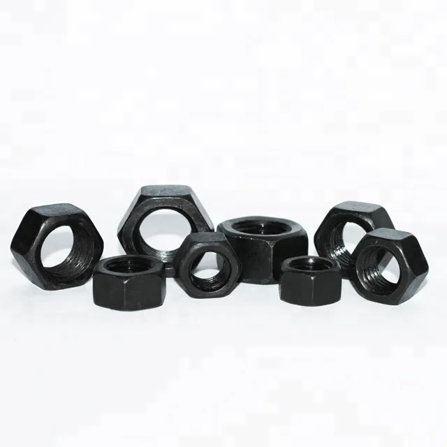 
DIN 934 Grade 4 8 10 Black Oxide Carbon Steel Hex Nuts 