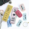 Double Roll Raffle Tickets Bookmarks Concert Train Tickets Stationery Tab for Books