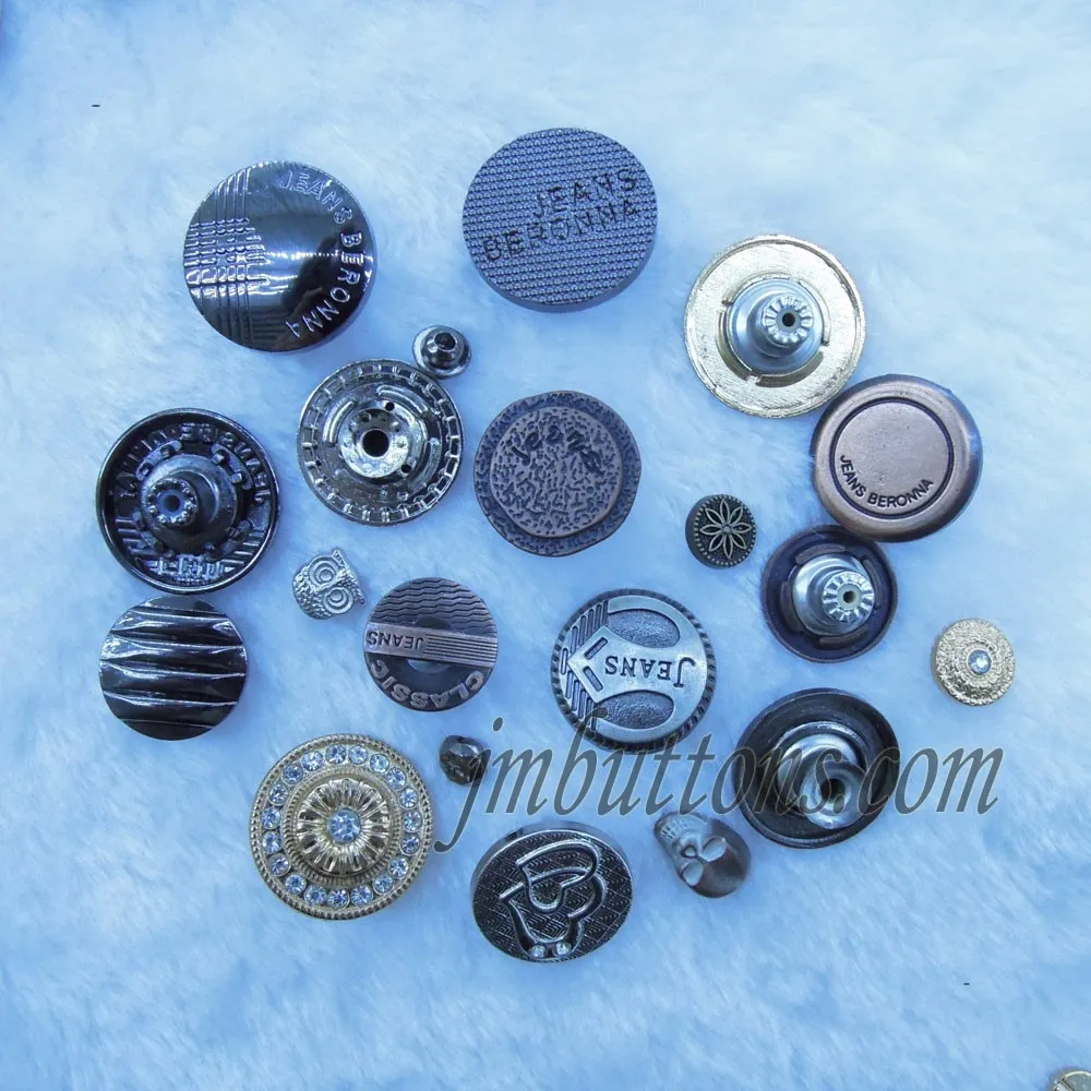 old 50 Antique Copper Metal Button Vintage Hammered Finish 15mm 5/8" 2hole 