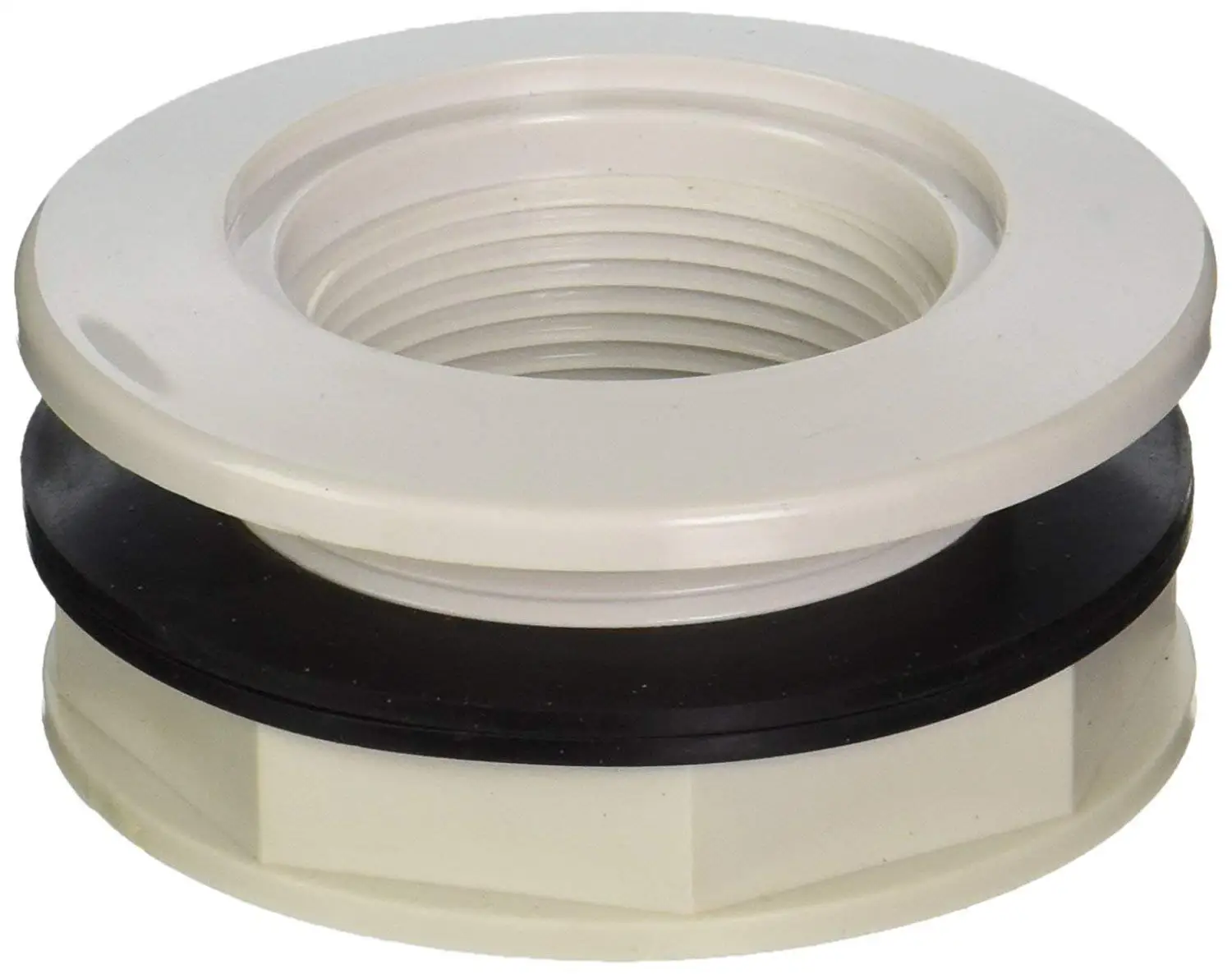 Hayward BFA1007CES Series BFA Standard Flange Bulkhead Fitting PVC with EPDM Seals Socket x