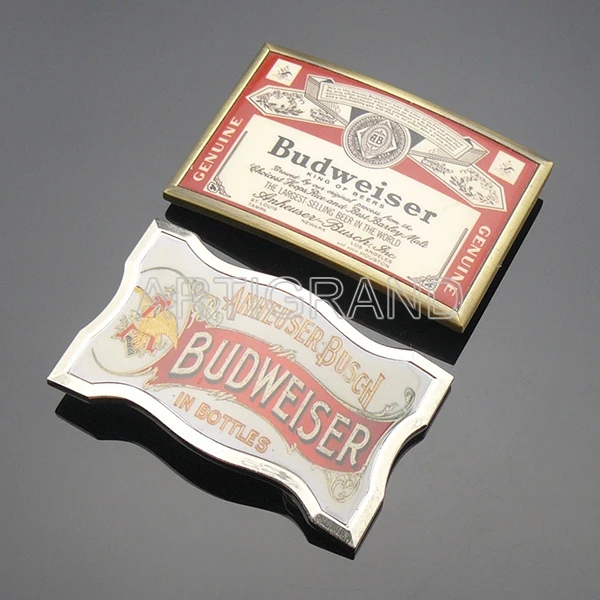 Personalized Metal Craft Beer Brand Belt Buckle With Epoxy