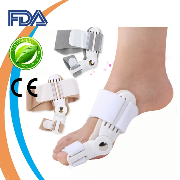 

2018 Hot Selling Night Use Straightener Hallux Valgus bunion corrector big toe, White/blue