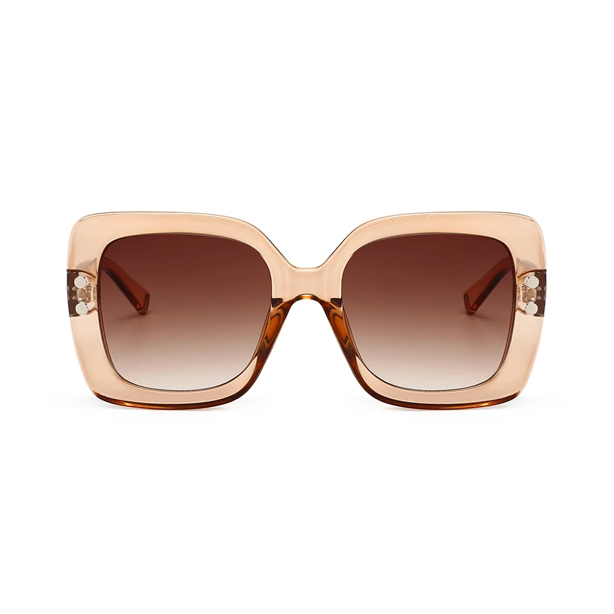 

13032 Superhot Eyewear Fashion Women Brand Designer Square Gradient Shades Sunglasses