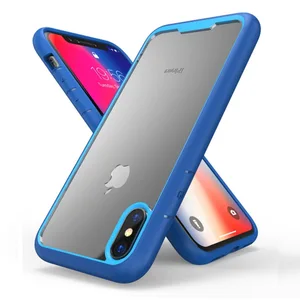 Shockproof Bumper Hard Armor PC Clear Case Cellphone Protective Cover For iPhone Xs Max Xr 8 Plus 7 6s 6