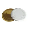 New paper cake plate round and rectangle paper plate for party paper tray