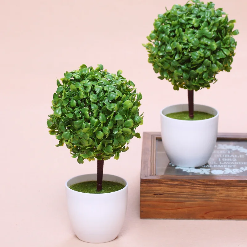 home& indoor decoration,fashion artificial green mini bonsai