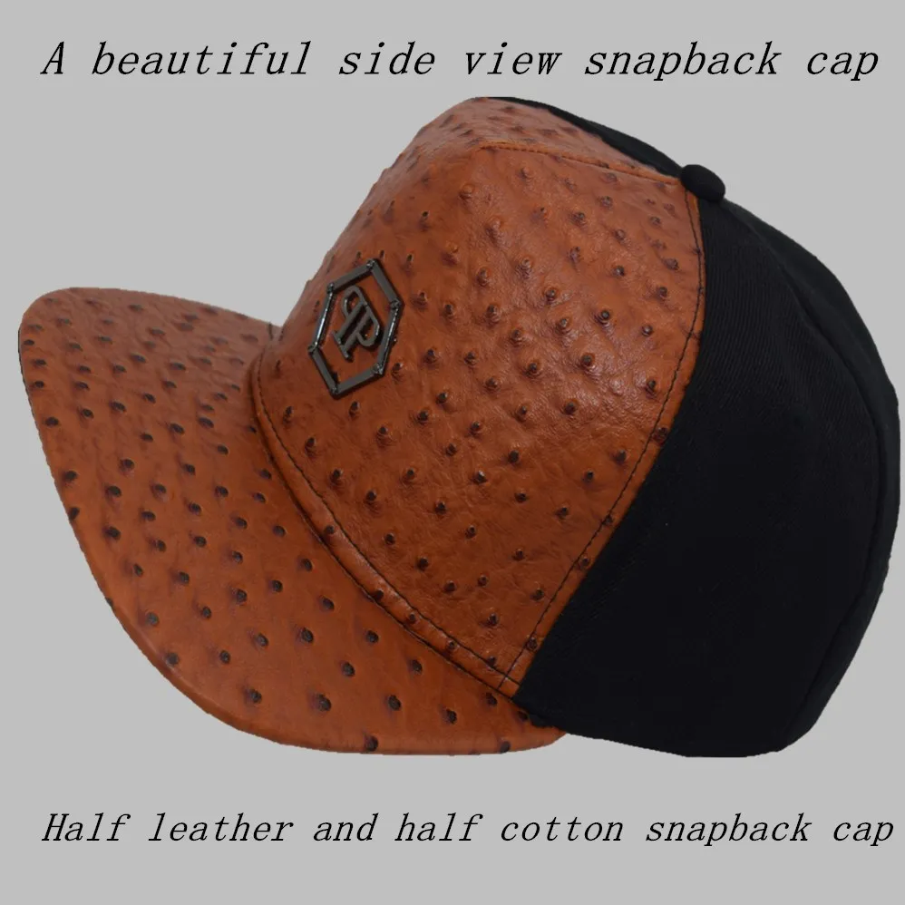 Modern Fitted Custom Half Leather,Flat Brim Baseball Hat Buy Modern