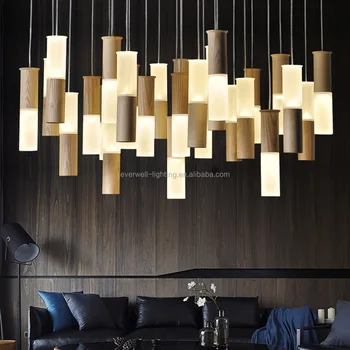 Promotion Factory Price Decorative Wood Acrylic Hotel Led Promotion Factory Price Decorative Wood Acrylic Hotel Led Chandelier Modern Hanging Pendant Lights