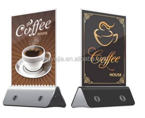 

Advertisement machine universal cartoon character menu power bank for wineshop public hotel