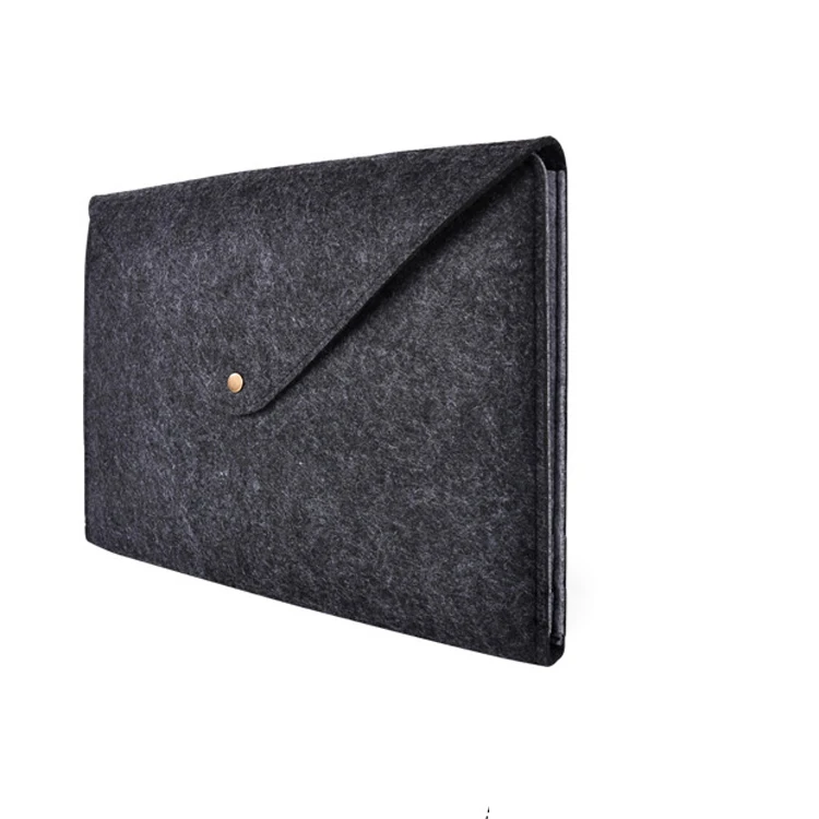 

new product ideas 2018 high quality 15 inch wool felt laptop case for Macbook, Light grey or customized