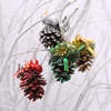 Christmas Tree Hanging Balls Xmas Pine cones hang Home Ornament Decoration