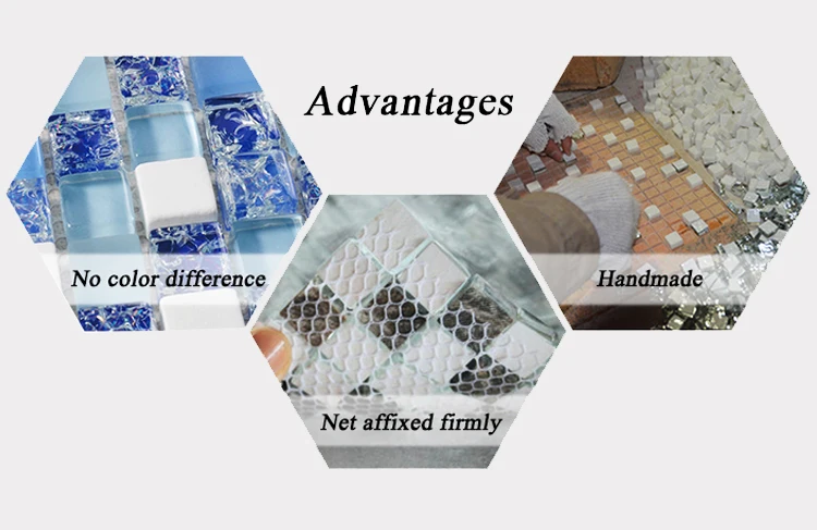 Trung quốc nhà máy bán buôn crackle glass mosaic tile