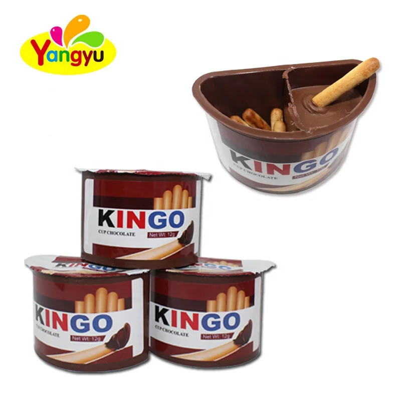 
12gSuperior Quality Chocolate Cup Biscuit Bar with Chocolate jam 