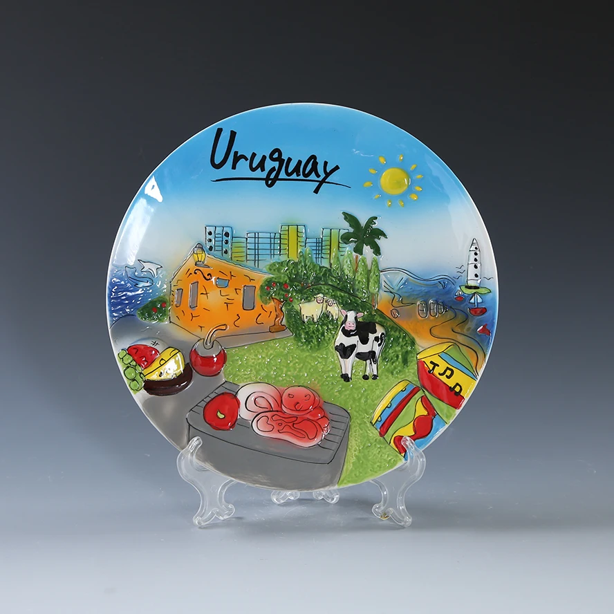Wholesale Custom Embossed Tourist Ceramic Souvenir Plate Buy Souvenir