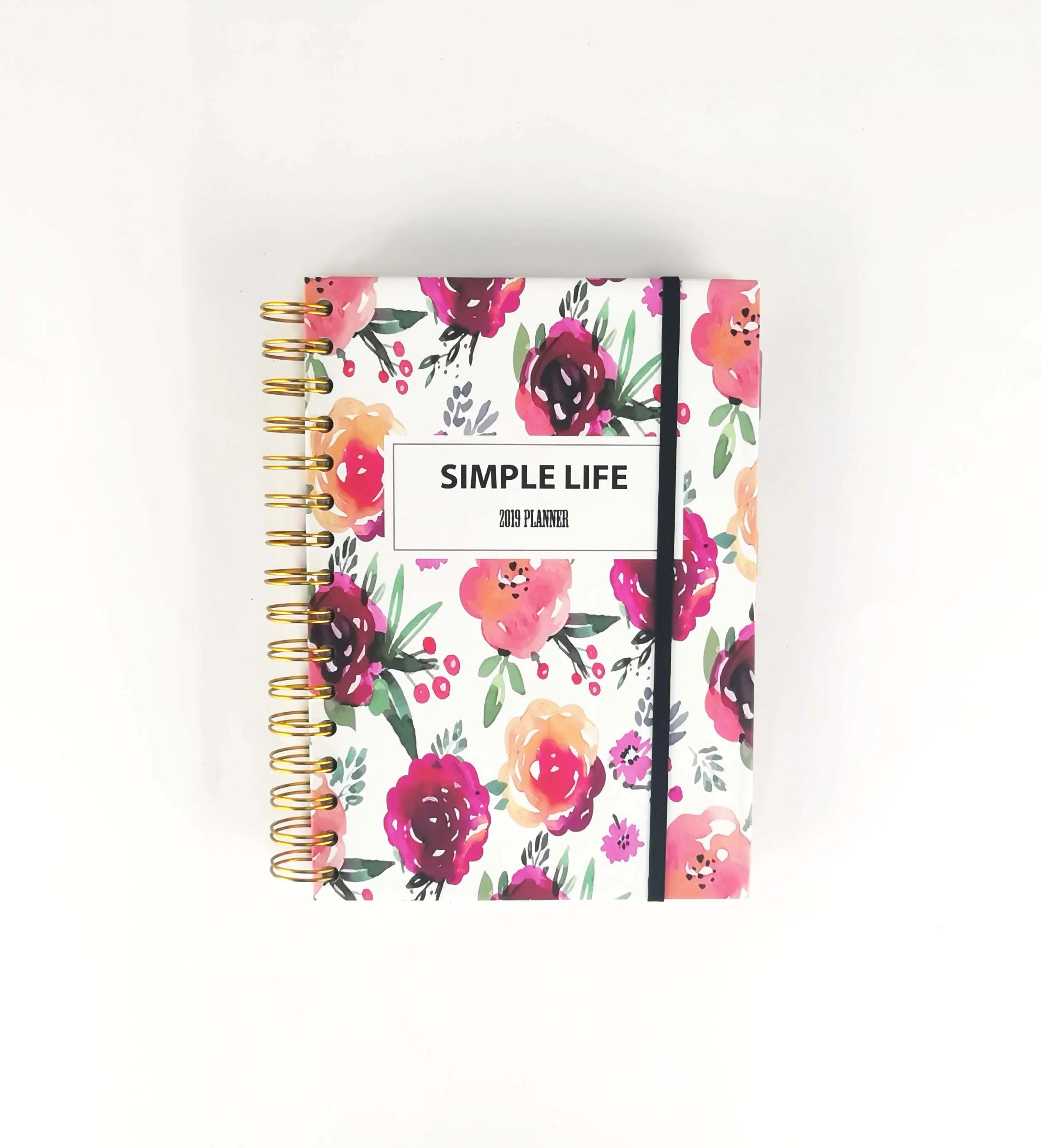 Academic Year Planner Track Work Planner Journal Elastic Closure Gold