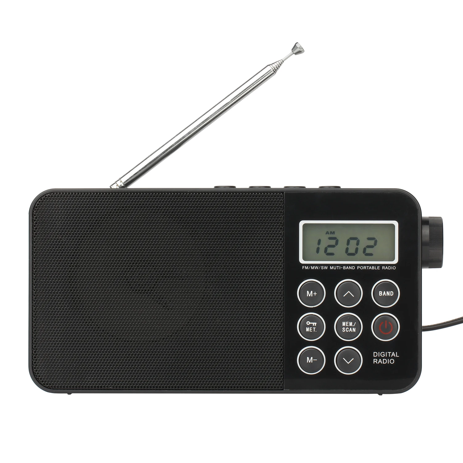 

clock alarm sleep function DAB FM digital radio, Black, silver