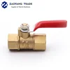 Brass made air ball valve for air control 1/4 inch double female thread