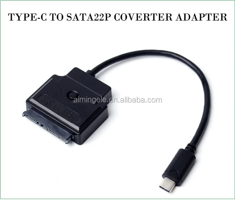 Usb 3.1 Typec To Sata Iii 7+15pin Converter Adapter For 3.5inch Hdd
