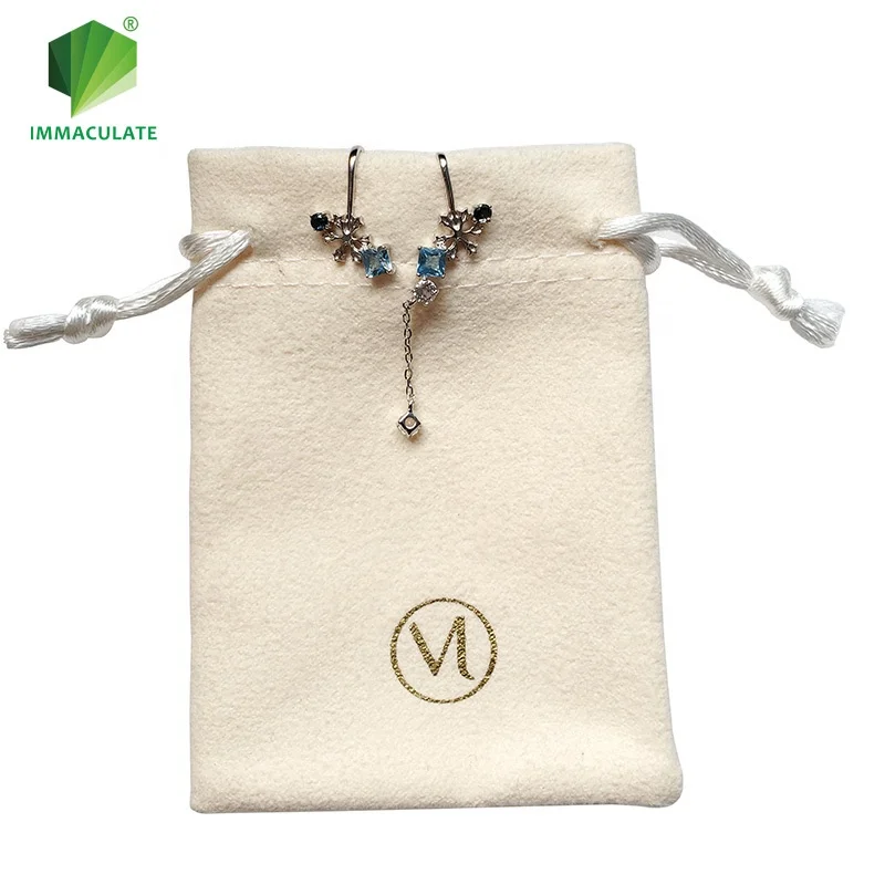 

custom suede jewelry pouch/jewelry bag with print logo, Customized