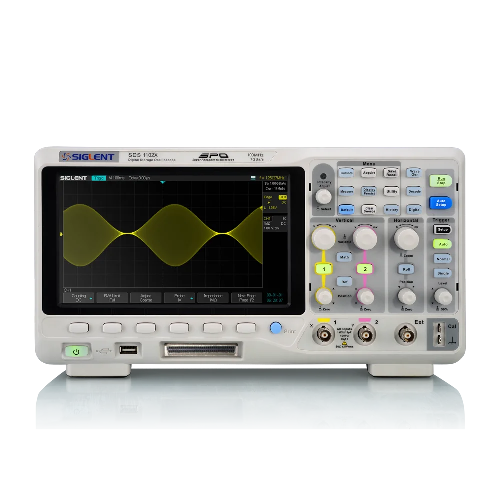 
SIGLENT New SDS1102X, 100MHz digital oscilloscope, Higher Performance and Lower Cost! 