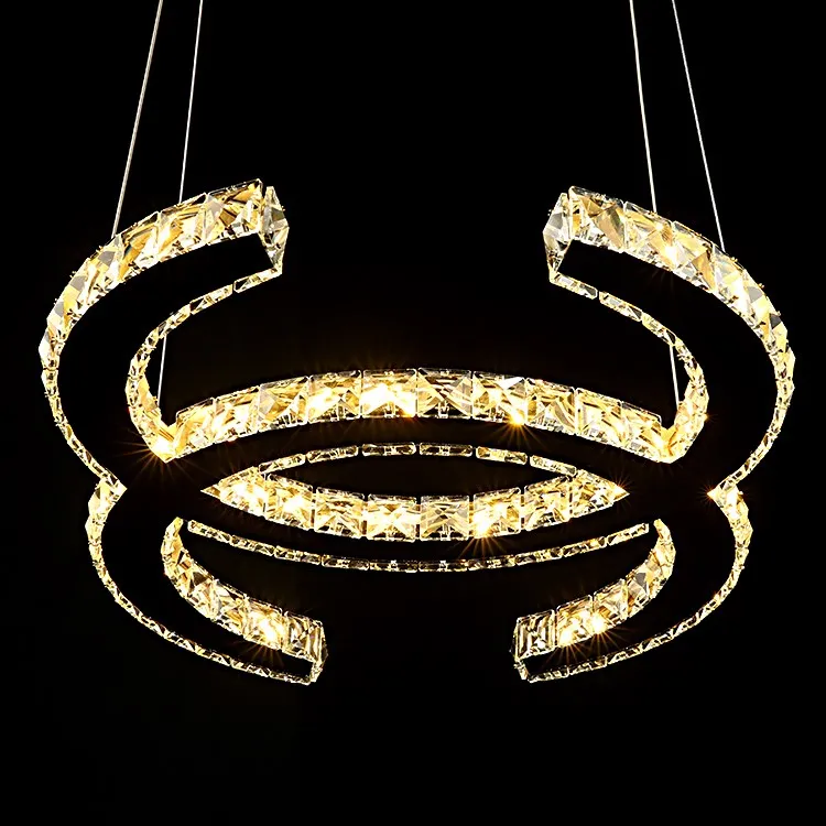 Hot selling K9 crystal chandelier luxury crystal pendant light