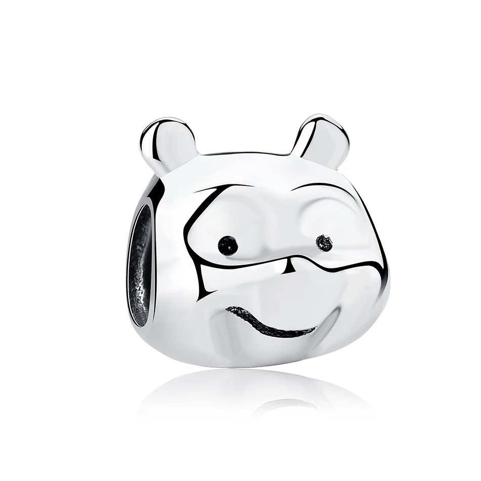 

China Wholesale Authentic 925 Sterling Silver Lovely Bear Animal Charms Beads Fit Bracelet Jewelry Making