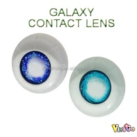 

yearly used colorful cosmetic galaxy soft contact lens