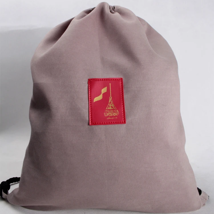 Promotional Printed Canvas Cotton Drawstring Sling Bag