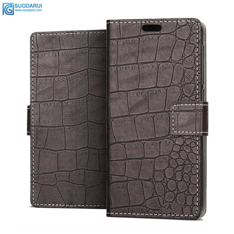 Luxury Crocodile pattern Flip leather case cover for Xiaomi Mi 6 Lite pouch