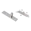 High Quality 201ss Top Patch Stainless Steel Central Pivot Patch For Frameless Glass