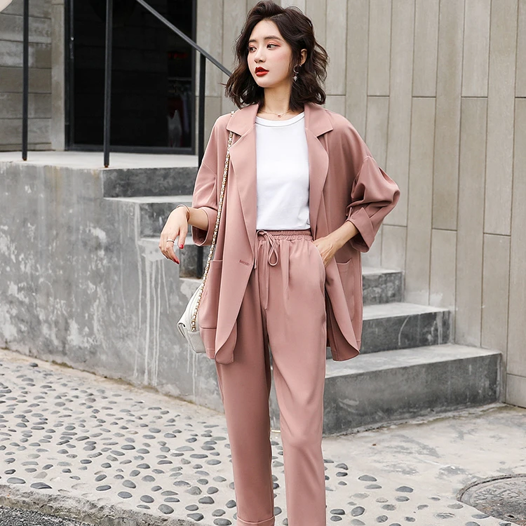 2019 fashion new design office lady women pant suit