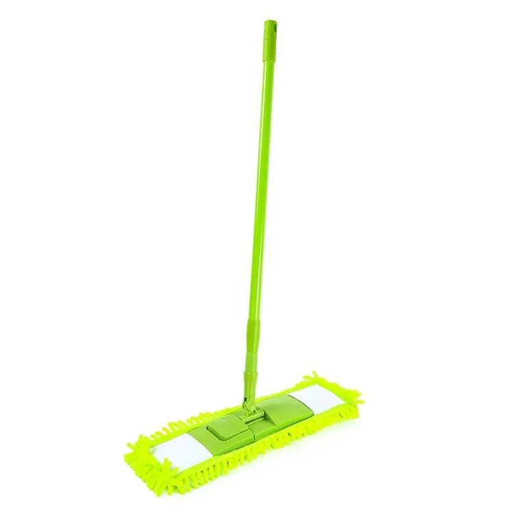 

Folding chenille extendable flat mop for house clean, Customized color