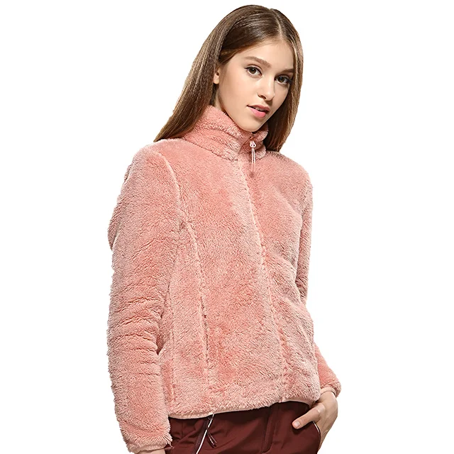 
OEM supply lady outdoor polar fleece jacket custom made warm jacket 
