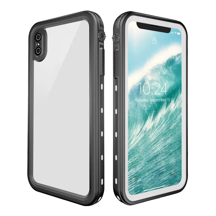 

Hight Quality TPU+PC Case Transparent Cell Mobile Phone Case Waterproof Shockproof Drop Resistant Phone Case for iPhone Xs MAX