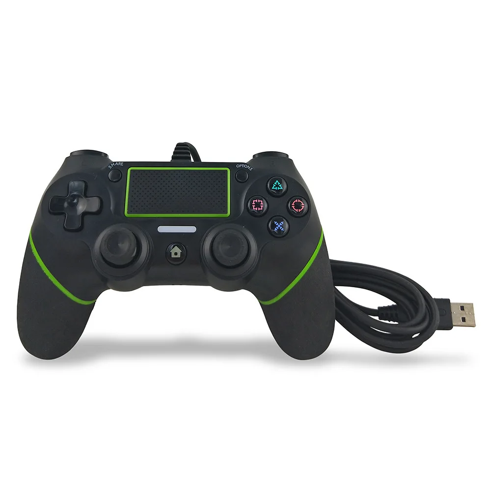 

Private mode plastic PS4 wired controller PS4 cable game controller new program quality stable PS4 host controller, Black