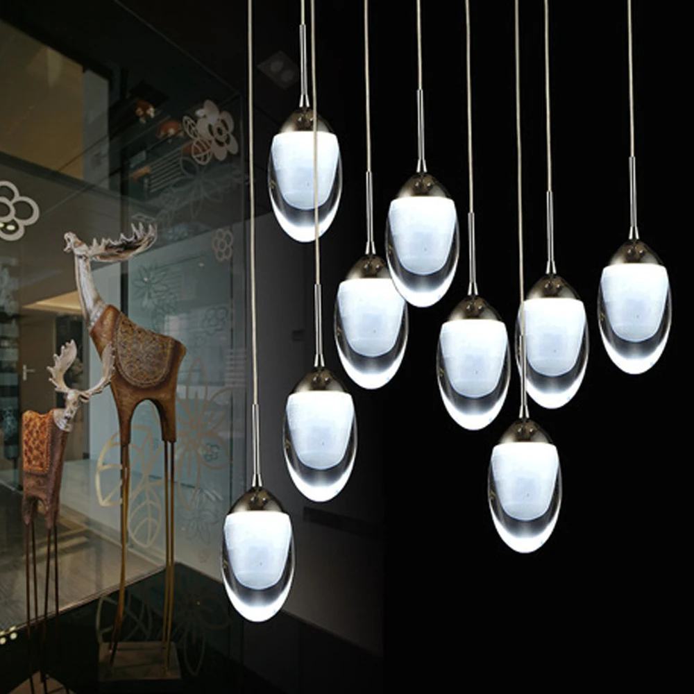 Moderne led kroonluchter lichten acryl led hanglamp lamp voor ...