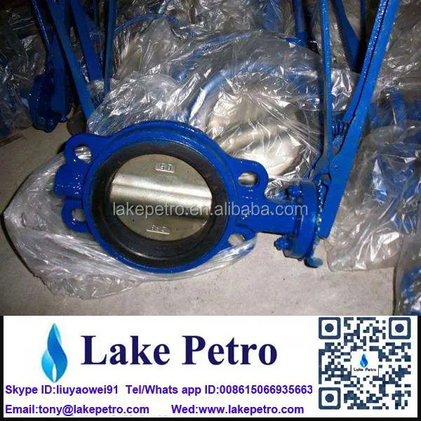 Butterfly valve Manual Wafer type low temperature