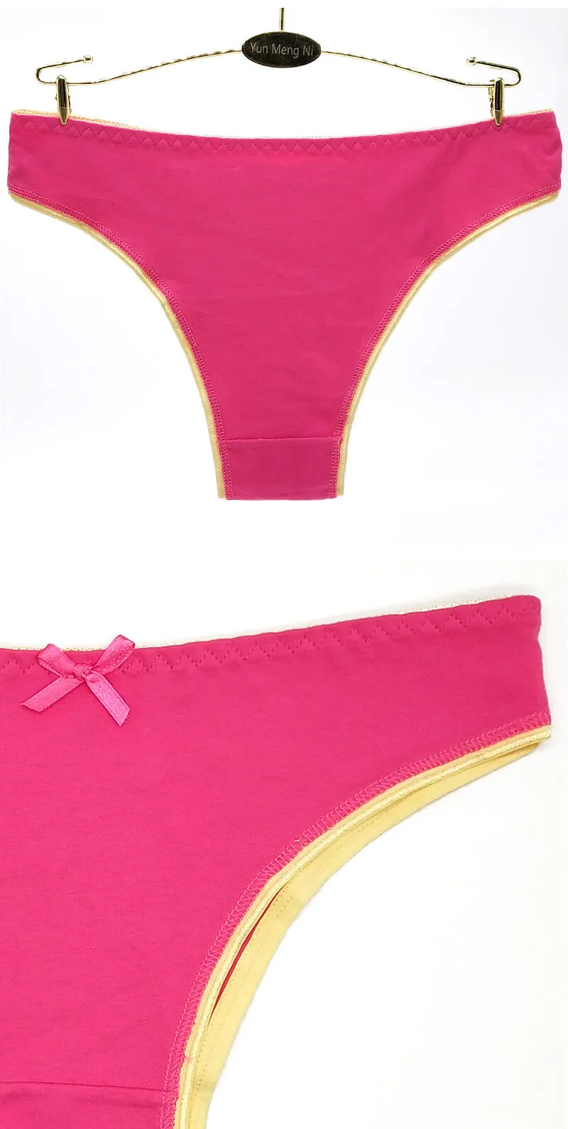 Yun Meng Ni New Type Beautiful Colorful Cotton Bikini Panties For 