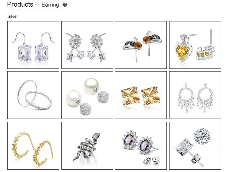 Simple design cute silver long drop pearl earring for cute girl
