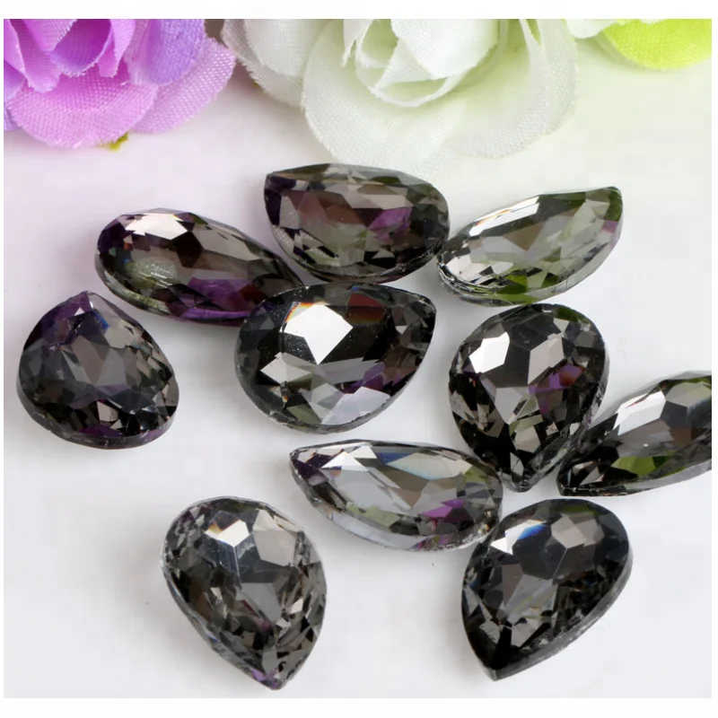 
Crystal garment beads drop shape and loosen beads for shoes and accessories 