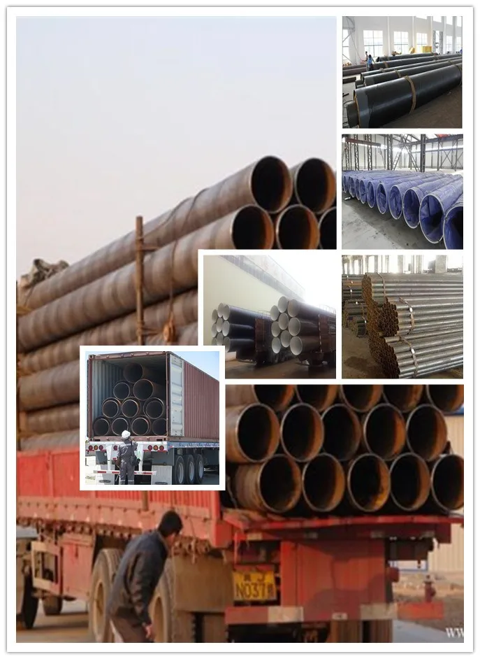 3 1/3 inch SSAW carbon steel spiral welded pipe