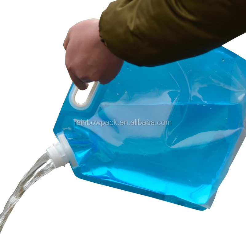 Gallon Water Storage Bag Stand Up Beverage Pouch With Spout 1 Gallon 2