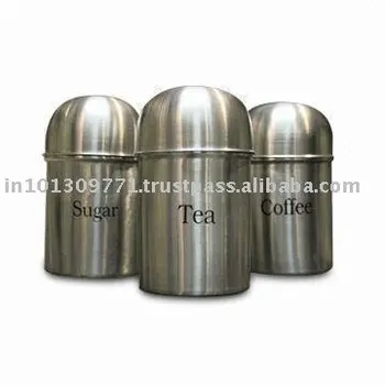 Stainless Steel Tea Coffee Sugar Canisters Canister Stainless Steel Tea Coffee Sugar Canisters Canister Kitchenware Pasta