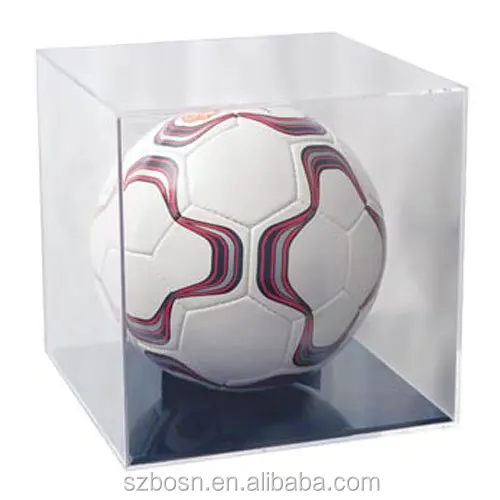 Acrylic Basketball and Soccer Ball Display Case/ Transparent Plexiglass Box For Sports Ball