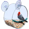 Fashion Acrylic Watch Wild Birds Up Close Round Window Bird Feeder for Bird Lovers & Fun Summer Activity for Kids As Great Gift