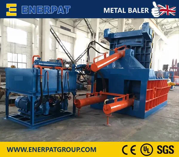 UK Enerpat scrap metal baling machine for metal chips with CE approvals