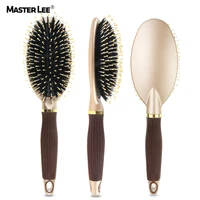 

Masterlee Brand Bristle Wooden Paddle Massage Hair Straightener Detangling Ceramic Plastic Brush Comb
