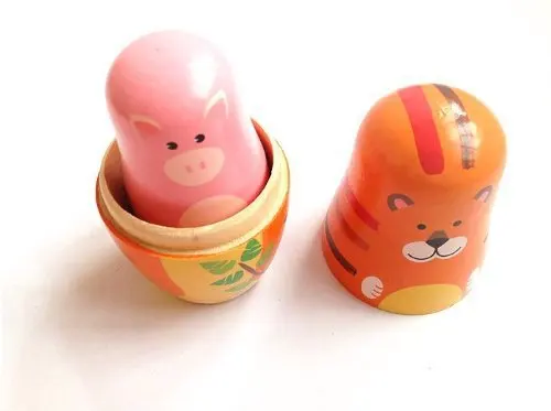 Wooden crafts custom nesting doll toys