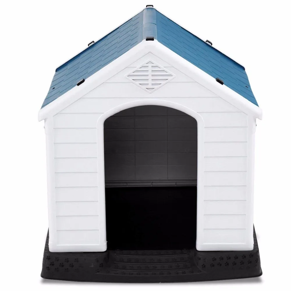 Pet Dog House Plastic Pet House Waterproof Ventilate Puppy Shelter For ...