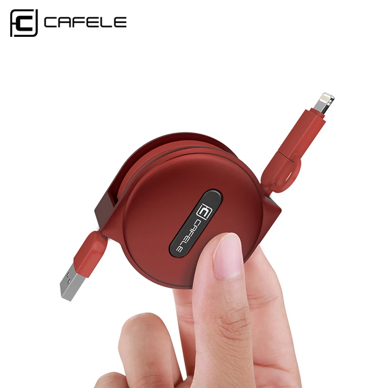 

Cafele factory supply high sepped cell phone charger Retractable USB Cable with 1M 1.2M 1.5M